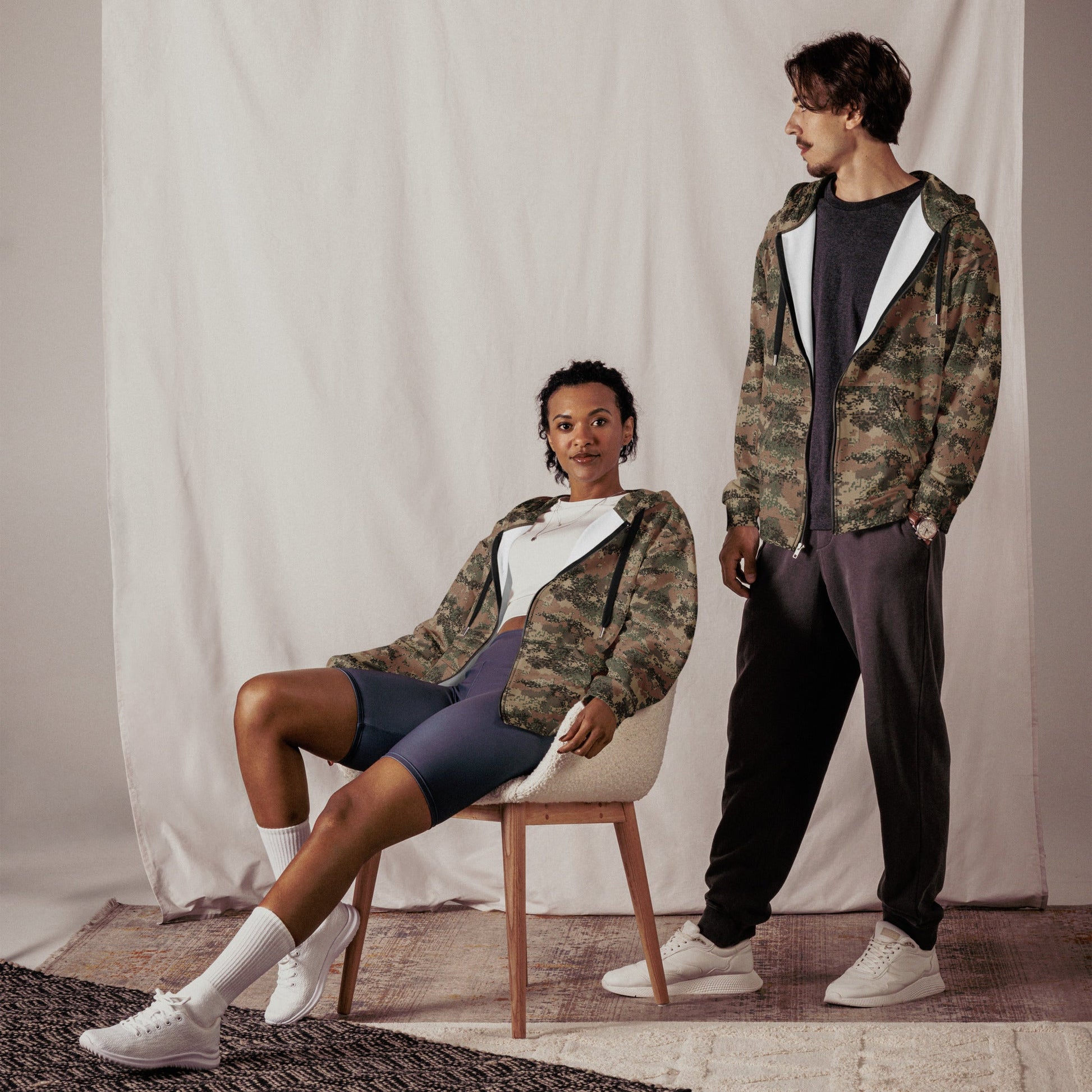 Austrian Digital Jagdkommando CAMO Unisex zip hoodie - Zip Hoodies