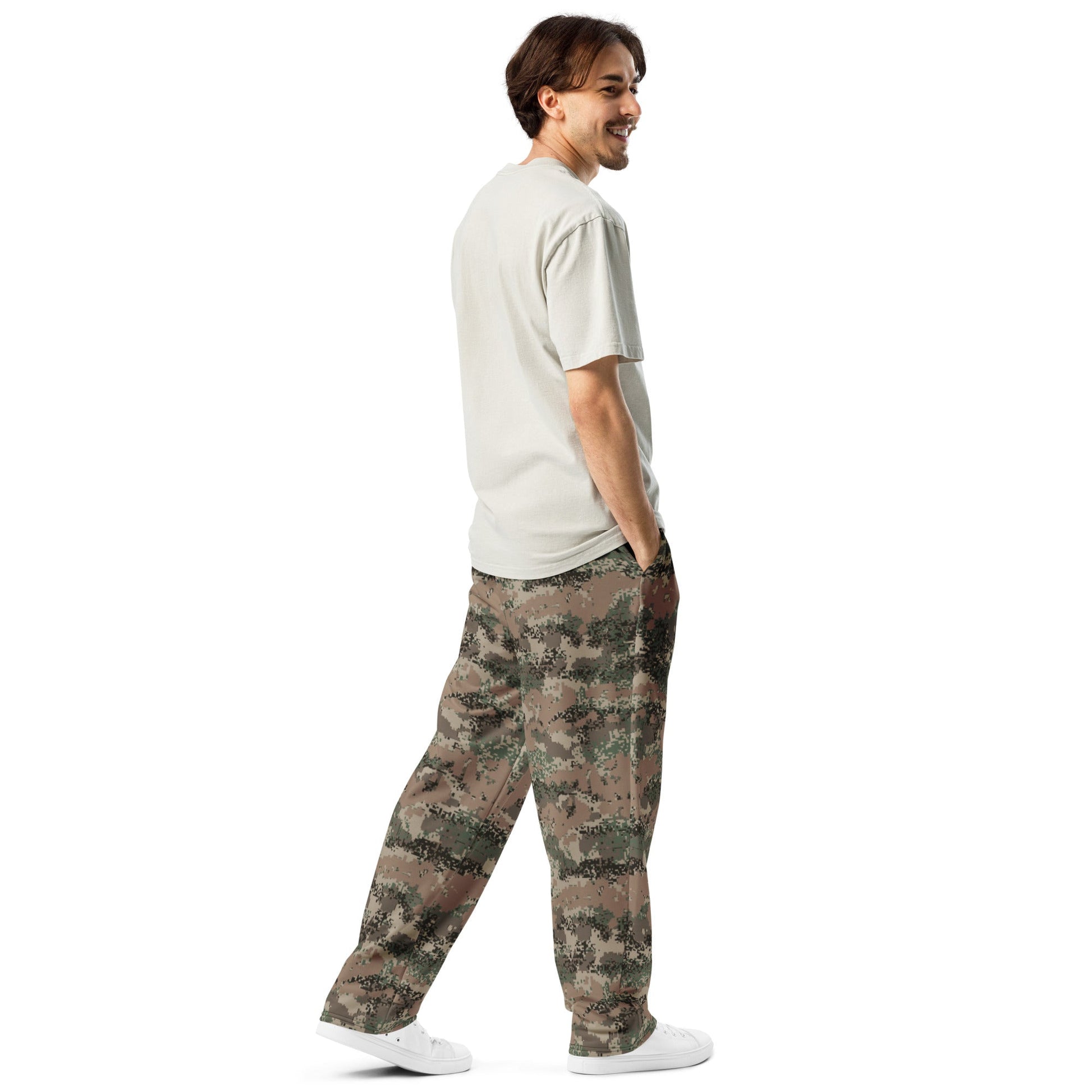 Austrian Digital Jagdkommando CAMO Wide-leg joggers - Joggers