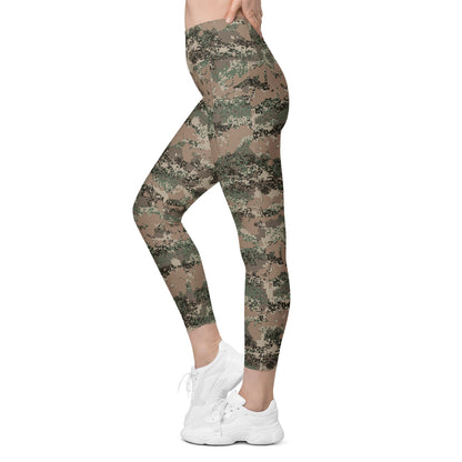 Austrian Jagdkommando Digital CAMO Leggings with pockets - Womens With Pockets