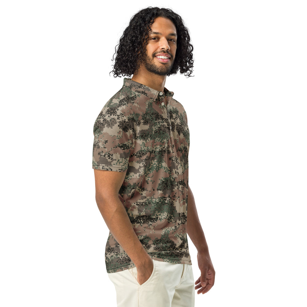 Austrian Jagdkommando Digital CAMO Men’s slim fit polo - Mens Slim Fit Polo