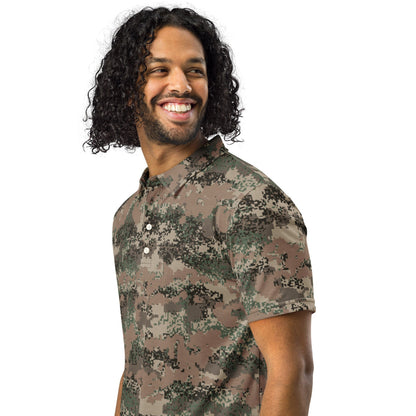 Austrian Jagdkommando Digital CAMO Men’s slim fit polo - Mens Slim Fit Polo