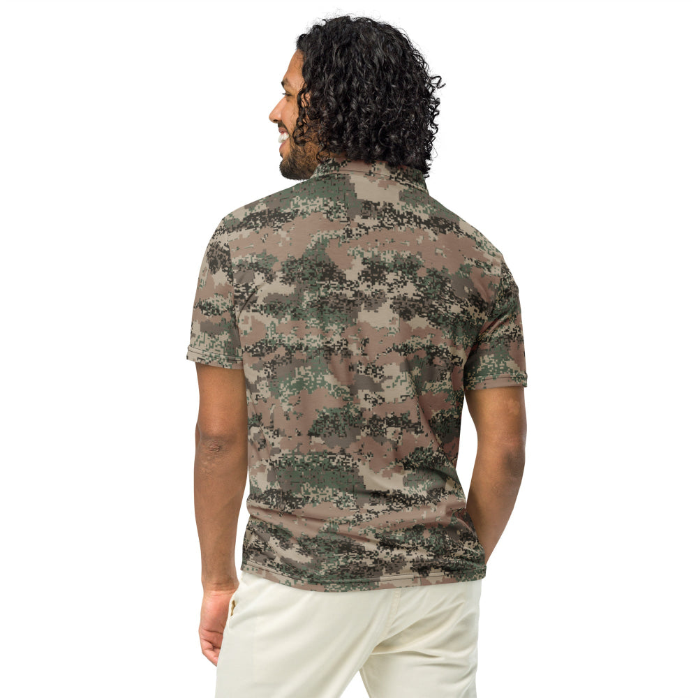 Austrian Jagdkommando Digital CAMO Men’s slim fit polo - Mens Slim Fit Polo