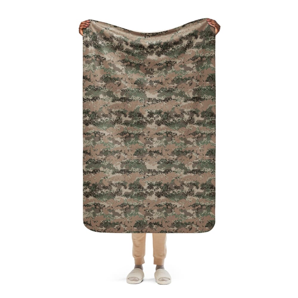 Austrian Jagdkommando Digital CAMO Sherpa blanket - 37″×57″ - Sherpa Blanket