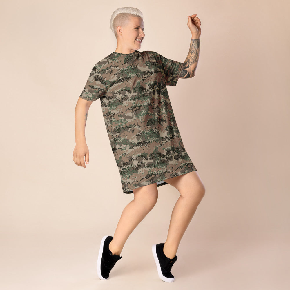 Austrian Jagdkommando Digital CAMO T-shirt dress - Womens T-Shirt Dress