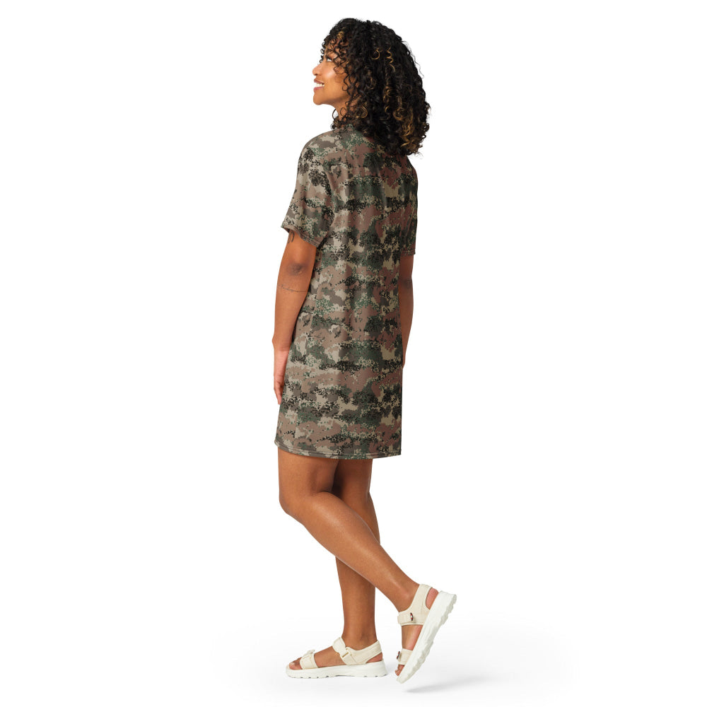 Austrian Jagdkommando Digital CAMO T-shirt dress - Womens T-Shirt Dress