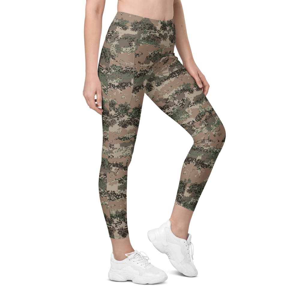 Austrian Jagdkommando Digital CAMO Leggings with pockets - 2XS - Womens With Pockets