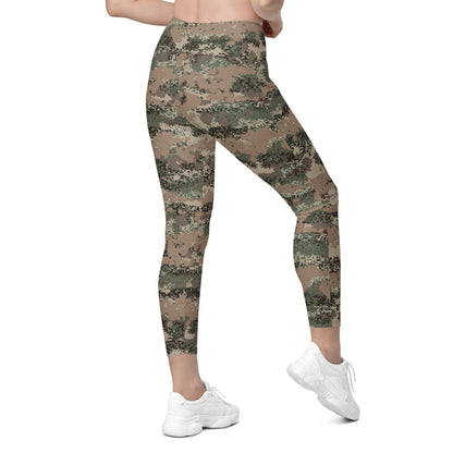 Austrian Jagdkommando Digital CAMO Leggings with pockets - Womens With Pockets