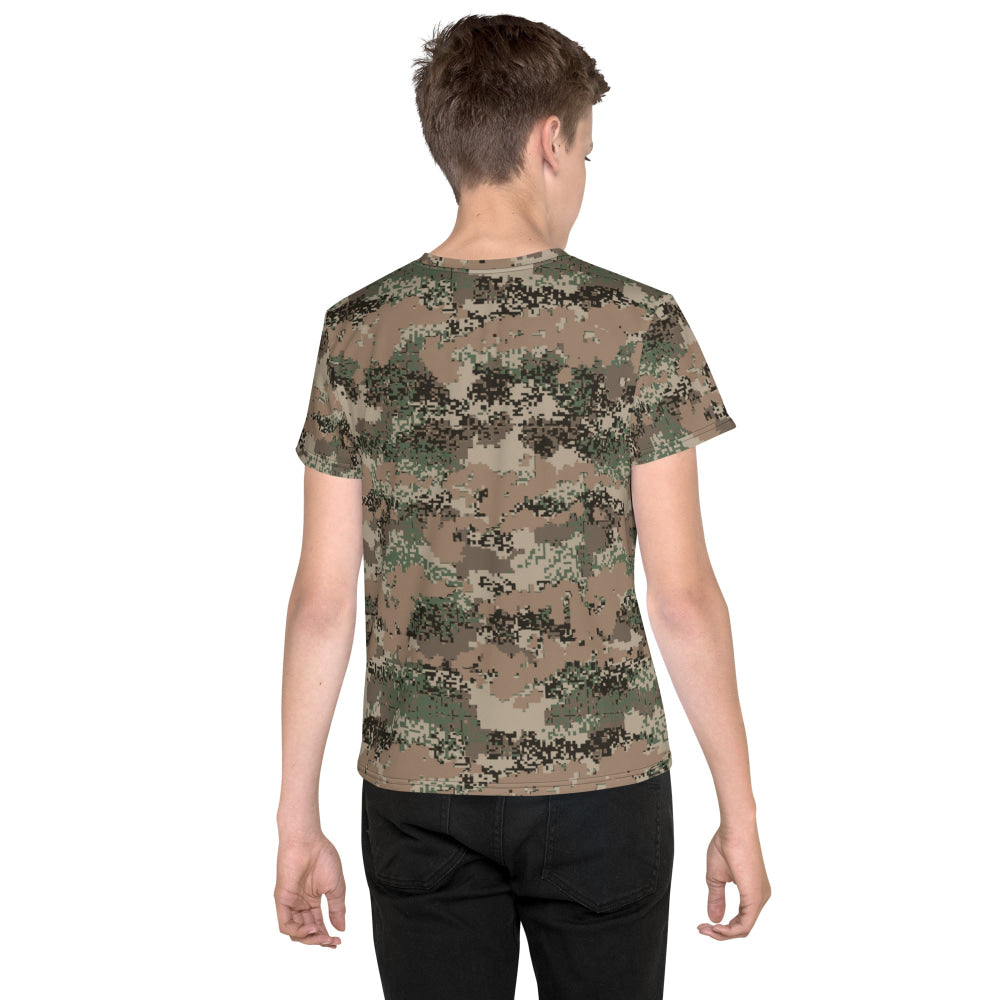 Austrian Jagdkommando Digital CAMO Youth crew neck t-shirt - Crew Neck T-shirt