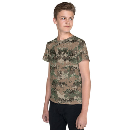 Austrian Jagdkommando Digital CAMO Youth crew neck t-shirt - Crew Neck T-shirt