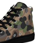 Pea Dot Erbsenmuster K4 CAMO Mens High-Top Canvas Shoes