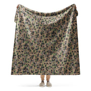 Pea Dot Erbsenmuster K4 CAMO Sherpa Blanket - 60″×80″