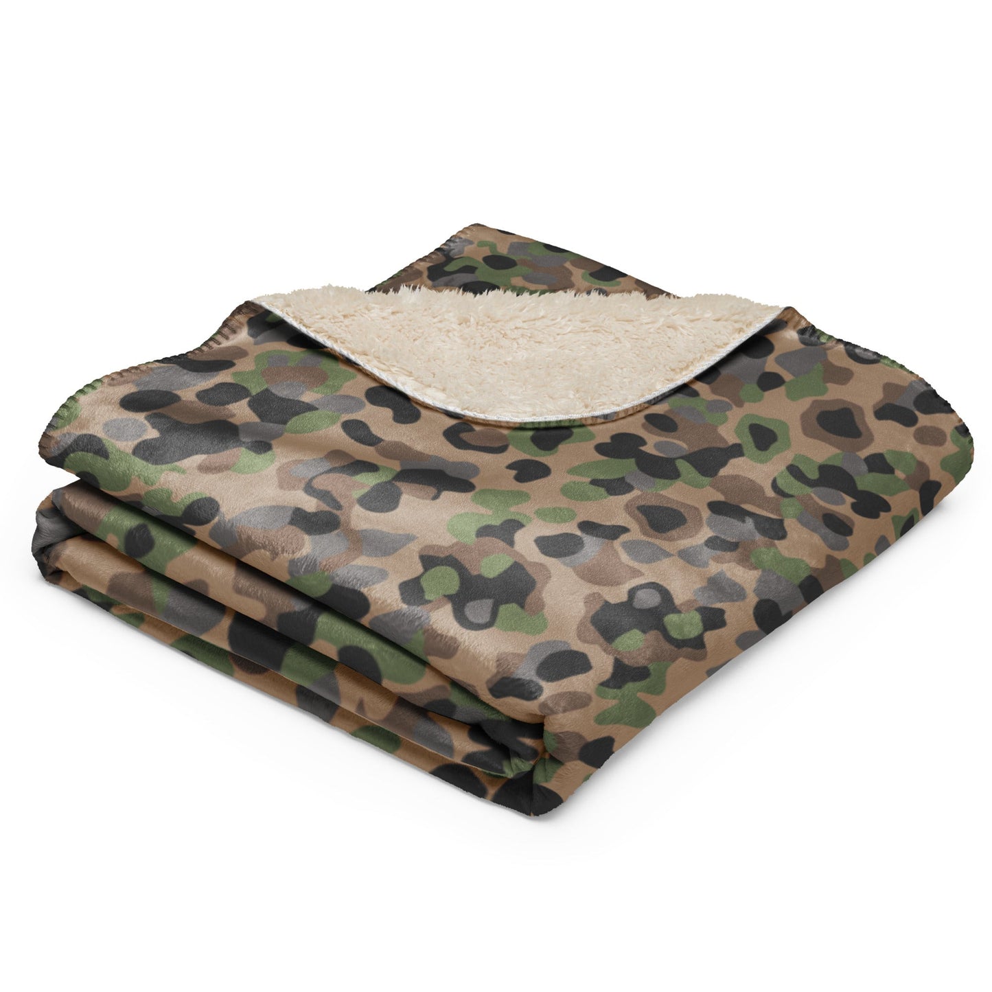 Austrian Pea Dot Erbsenmuster K4 CAMO Sherpa blanket - Blankets