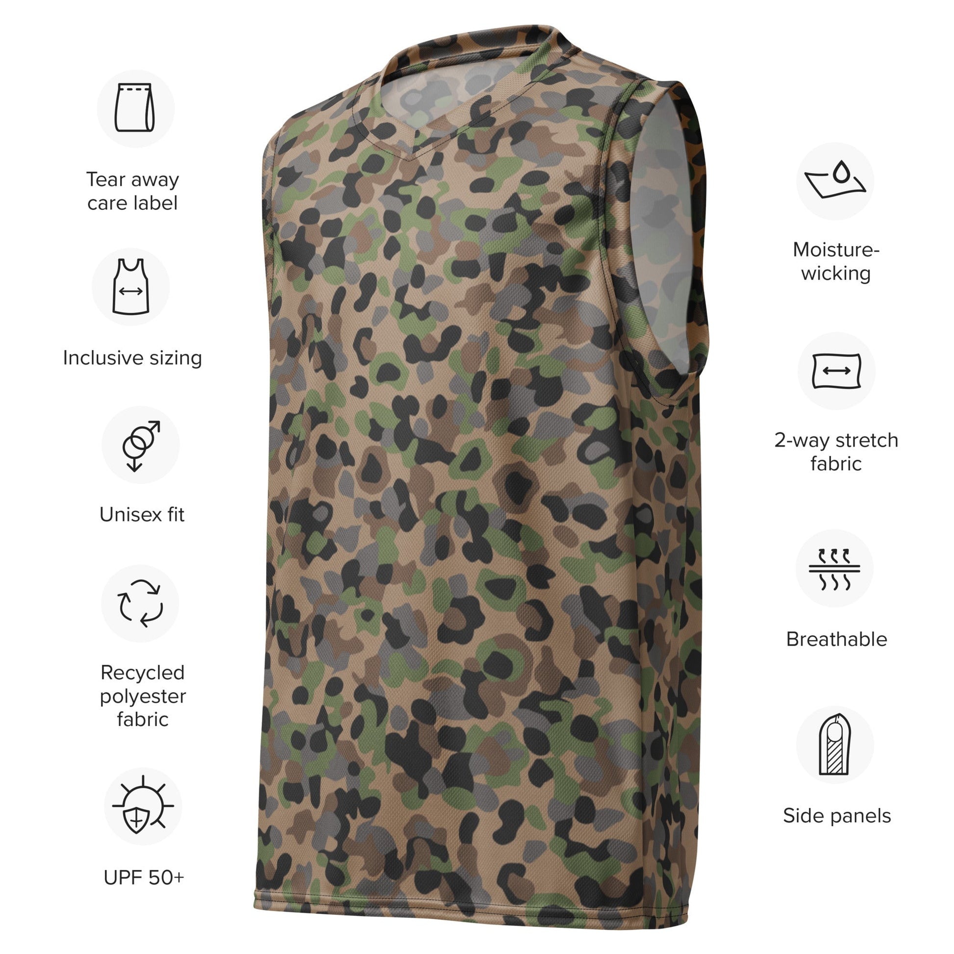 Austrian Pea Dot Erbsenmuster K4 CAMO unisex basketball jersey - Basketball Jerseys