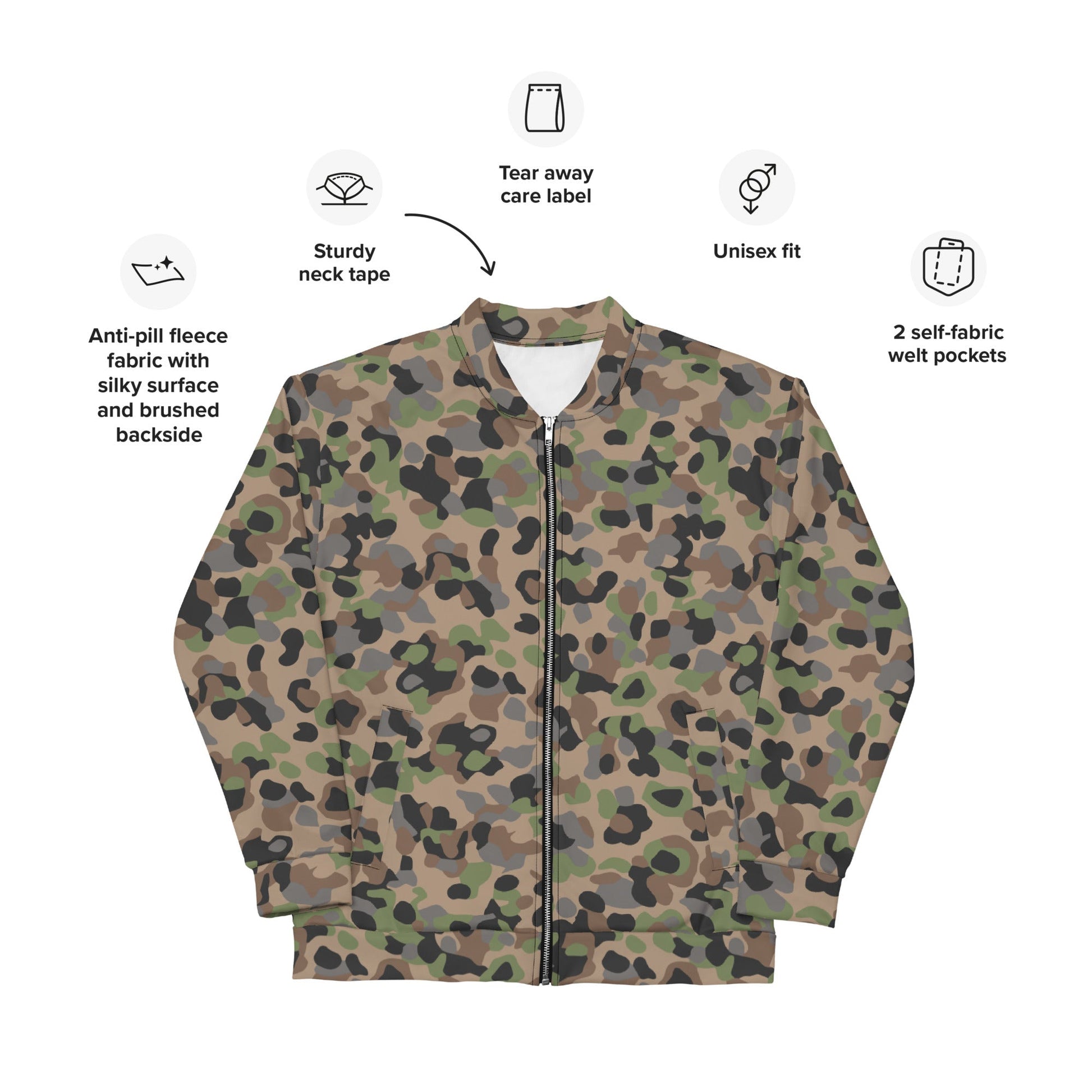 Austrian Pea Dot Erbsenmuster K4 CAMO Unisex Bomber Jacket - Jackets