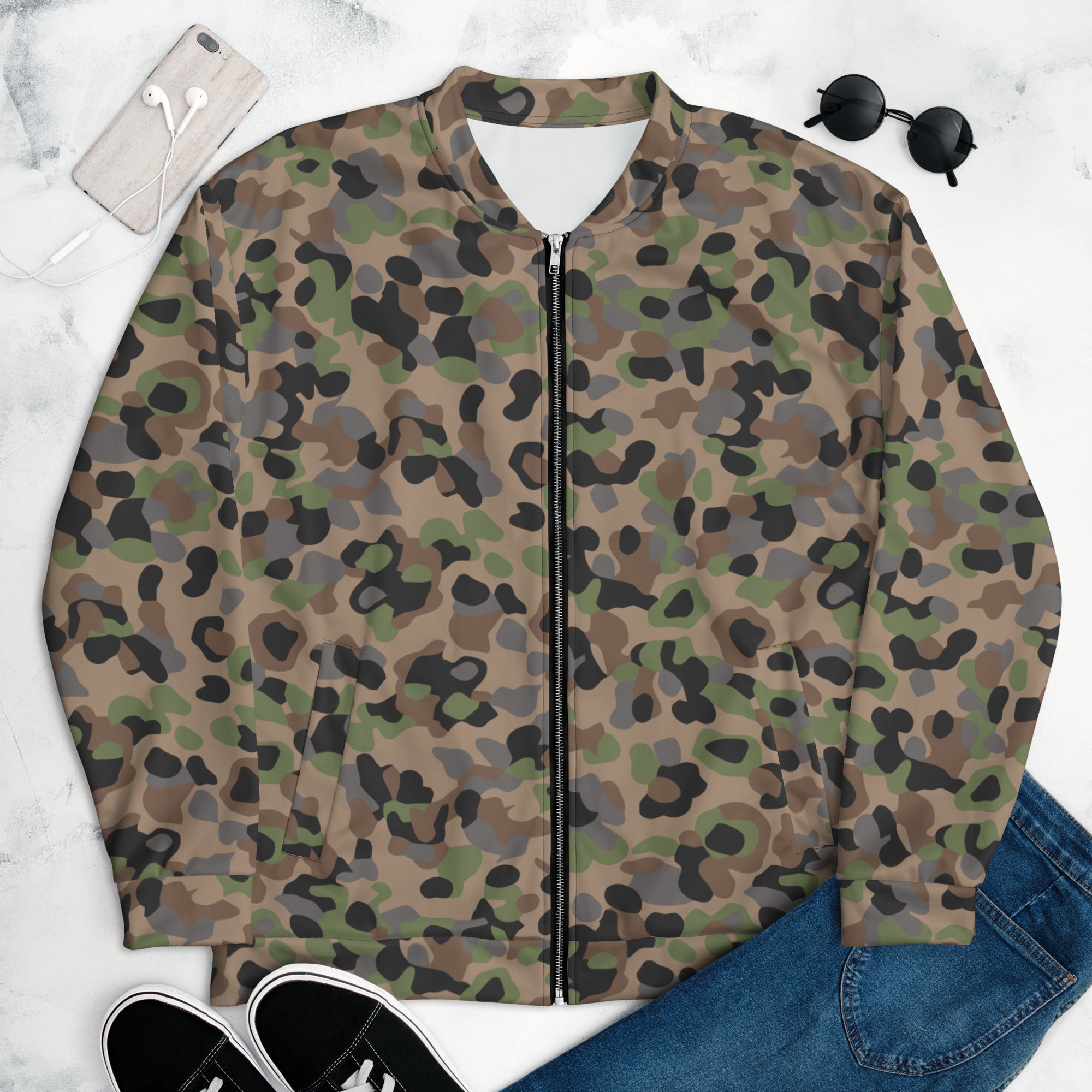 CAMO HQ - Pea Dot Erbsenmuster K4 CAMO Unisex Bomber Jacket