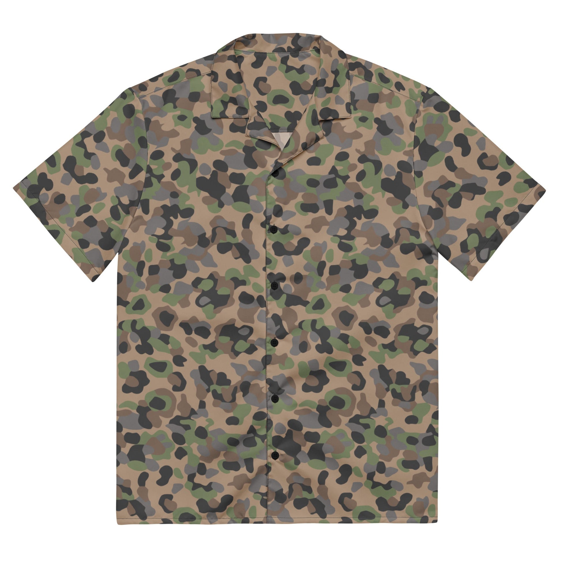 Austrian Pea Dot Erbsenmuster K4 CAMO Unisex button shirt - 2XS - Button Shirts