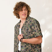 Pea Dot Erbsenmuster K4 CAMO Unisex Short-Sleeve Button Shirt - Button-Up