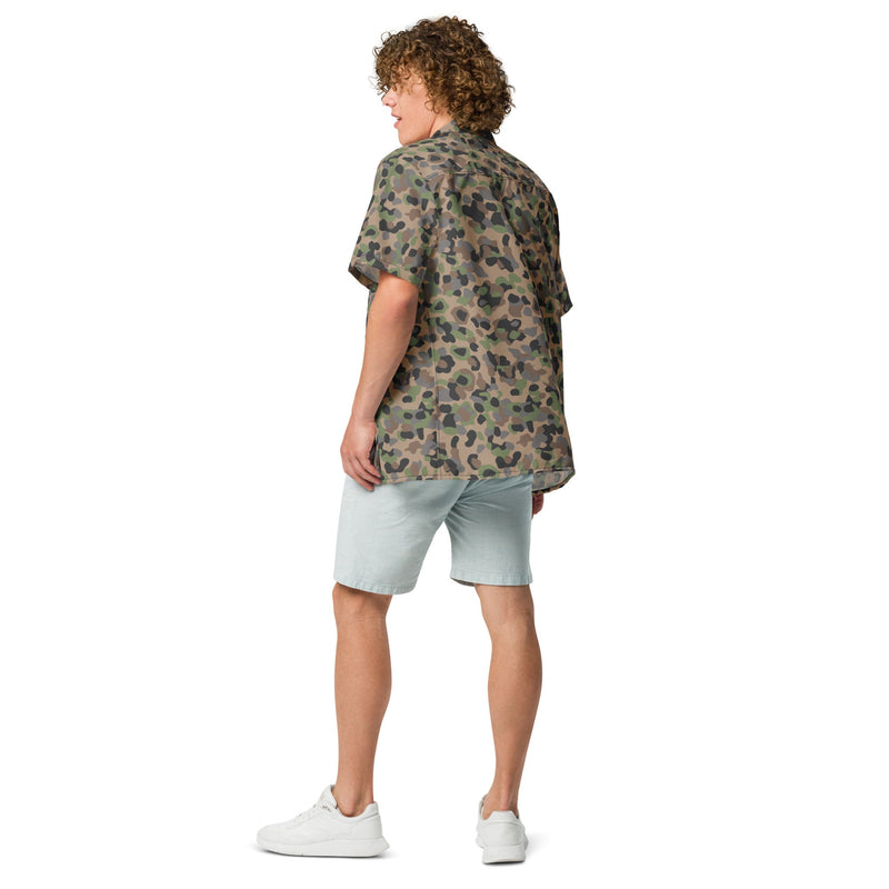 Pea Dot Erbsenmuster K4 CAMO Unisex Short-Sleeve Button Shirt - Button-Up