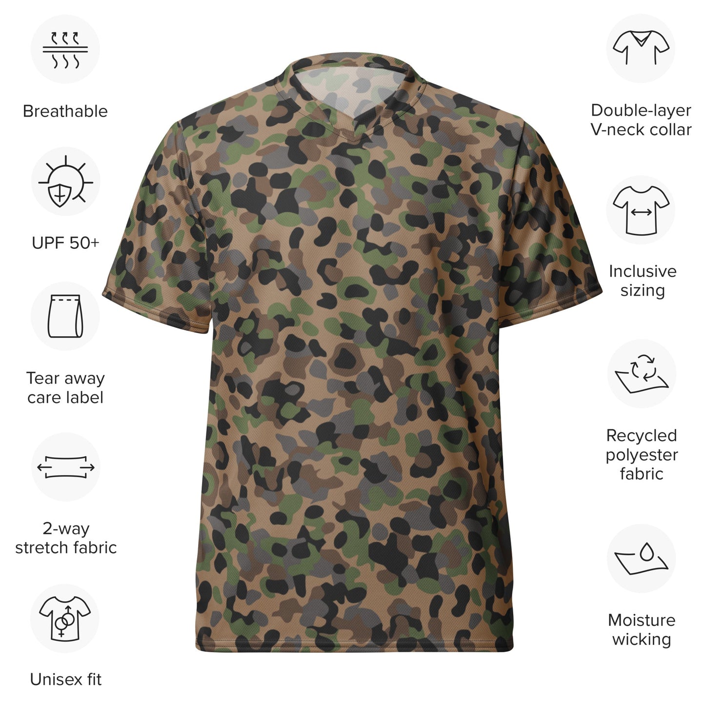Austrian Pea Dot Erbsenmuster K4 CAMO unisex sports jersey - Sports Jerseys