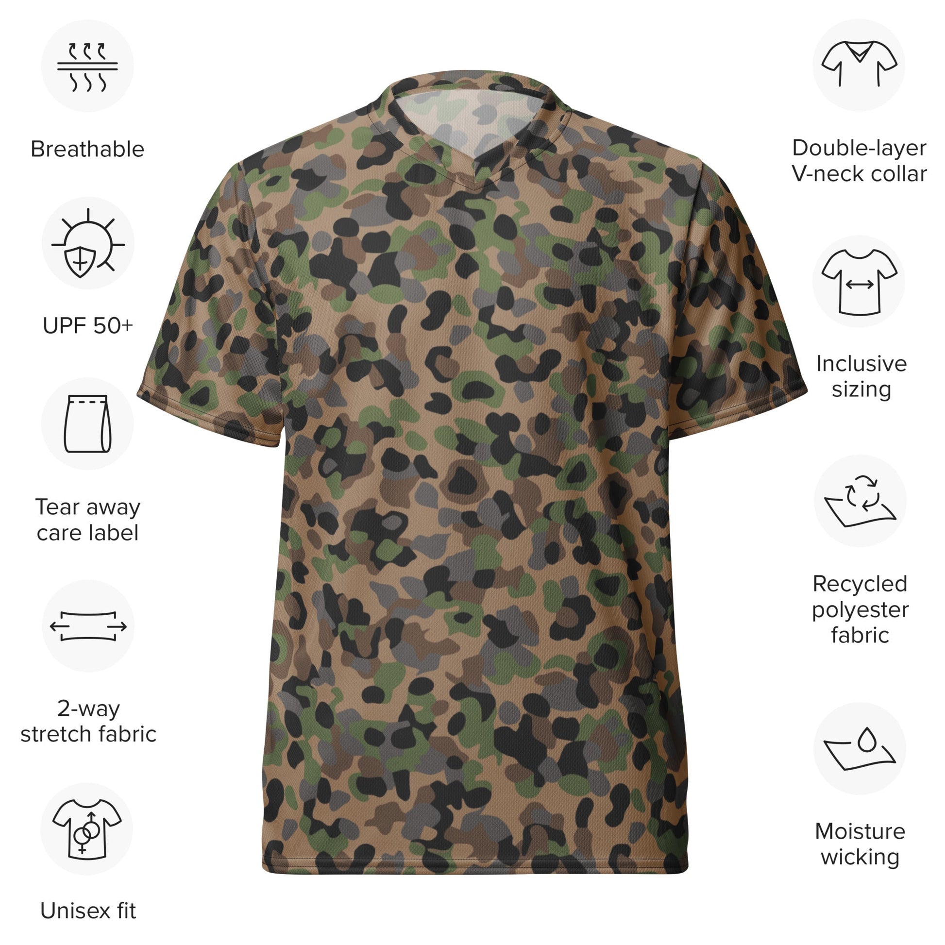 Austrian Pea Dot Erbsenmuster K4 CAMO unisex sports jersey - Sports Jerseys
