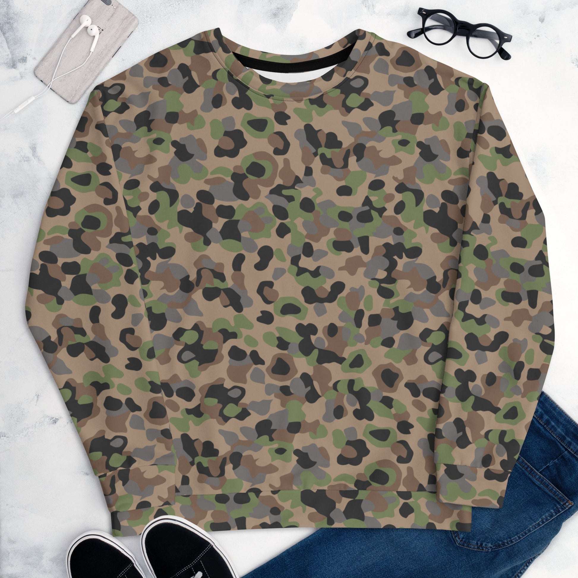 Austrian Pea Dot Erbsenmuster K4 CAMO Unisex Sweatshirt - Sweatshirts