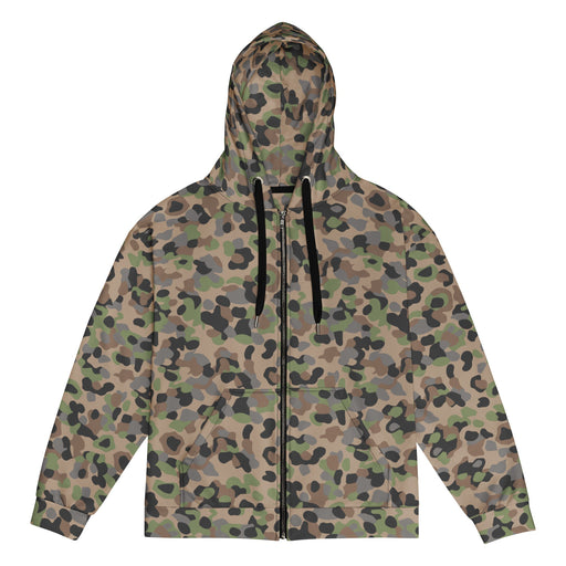 Pea Dot Erbsenmuster K4 CAMO Unisex Zip Hoodie - 2XS
