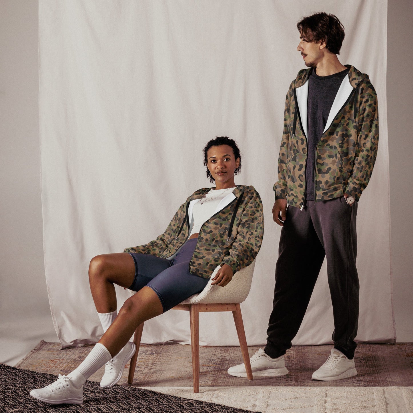 Austrian Pea Dot Erbsenmuster K4 CAMO Unisex zip hoodie - Zip Hoodies