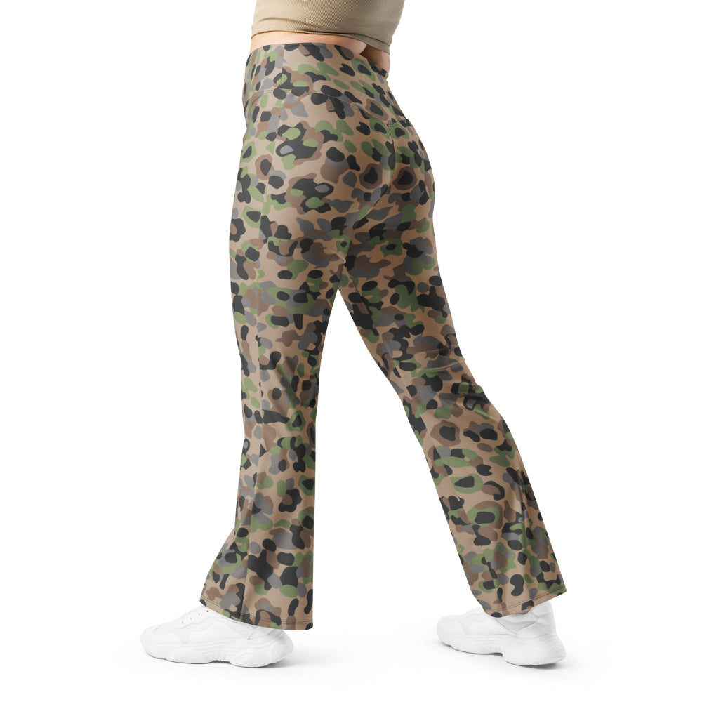 Austrian Pea Dot CAMO Flare leggings - 2XS - Womens Leggings