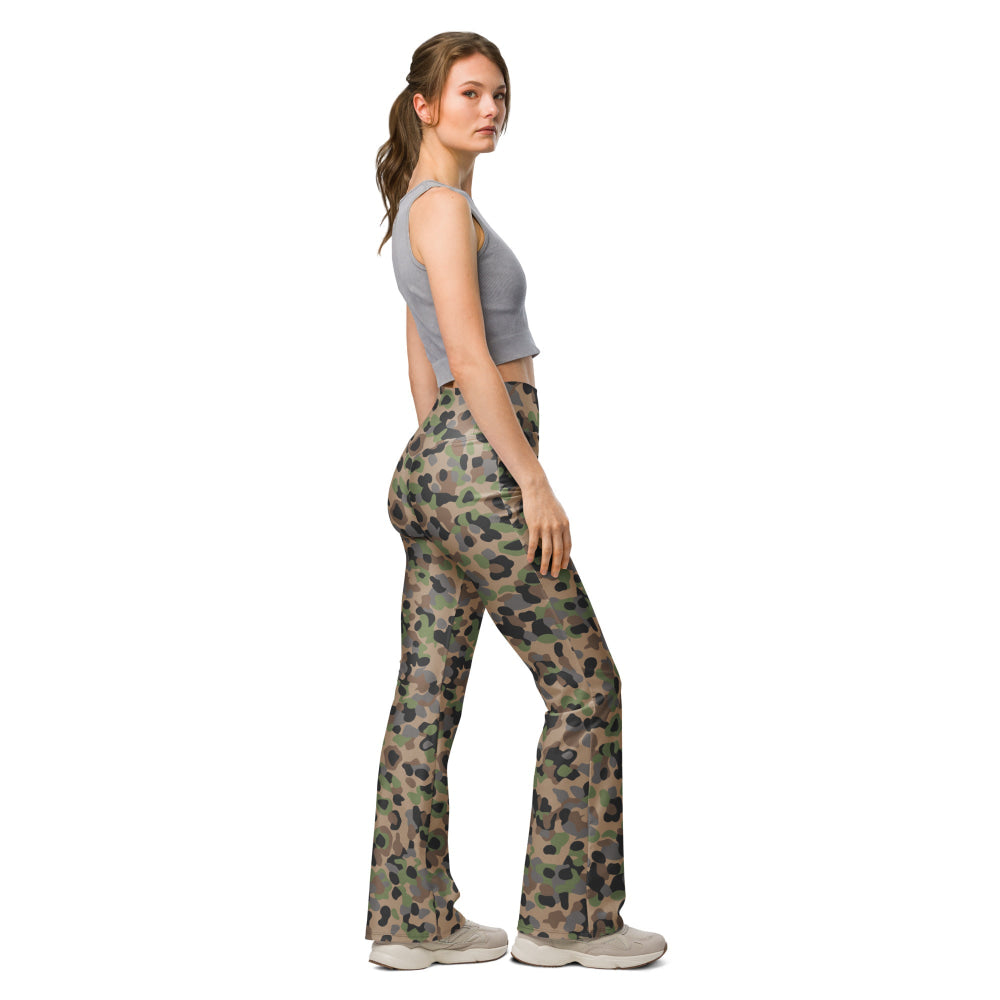 Austrian Pea Dot CAMO Flare leggings - Womens Leggings