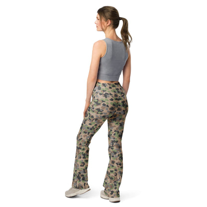 Austrian Pea Dot CAMO Flare leggings - Womens Leggings