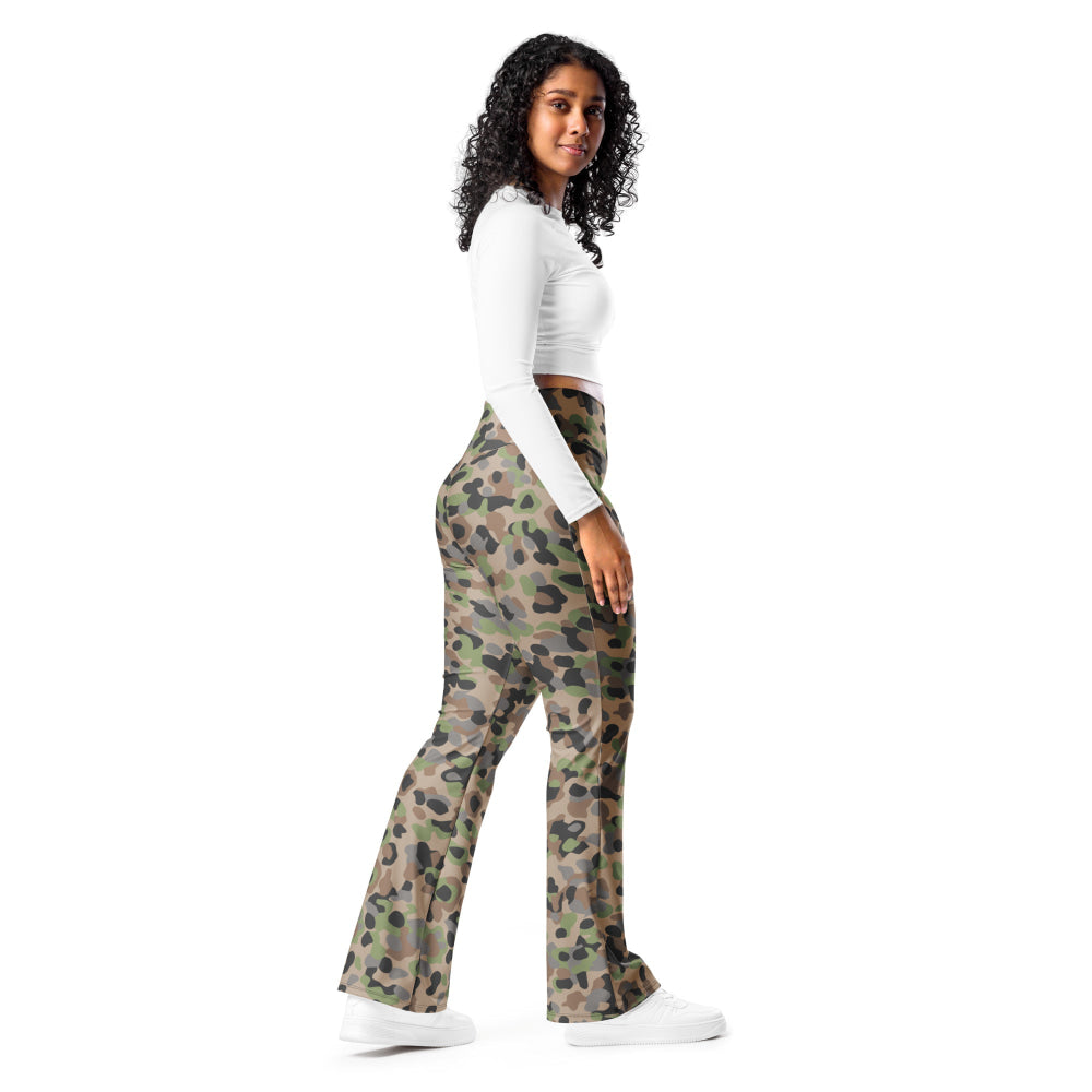 Austrian Pea Dot CAMO Flare leggings - Womens Leggings