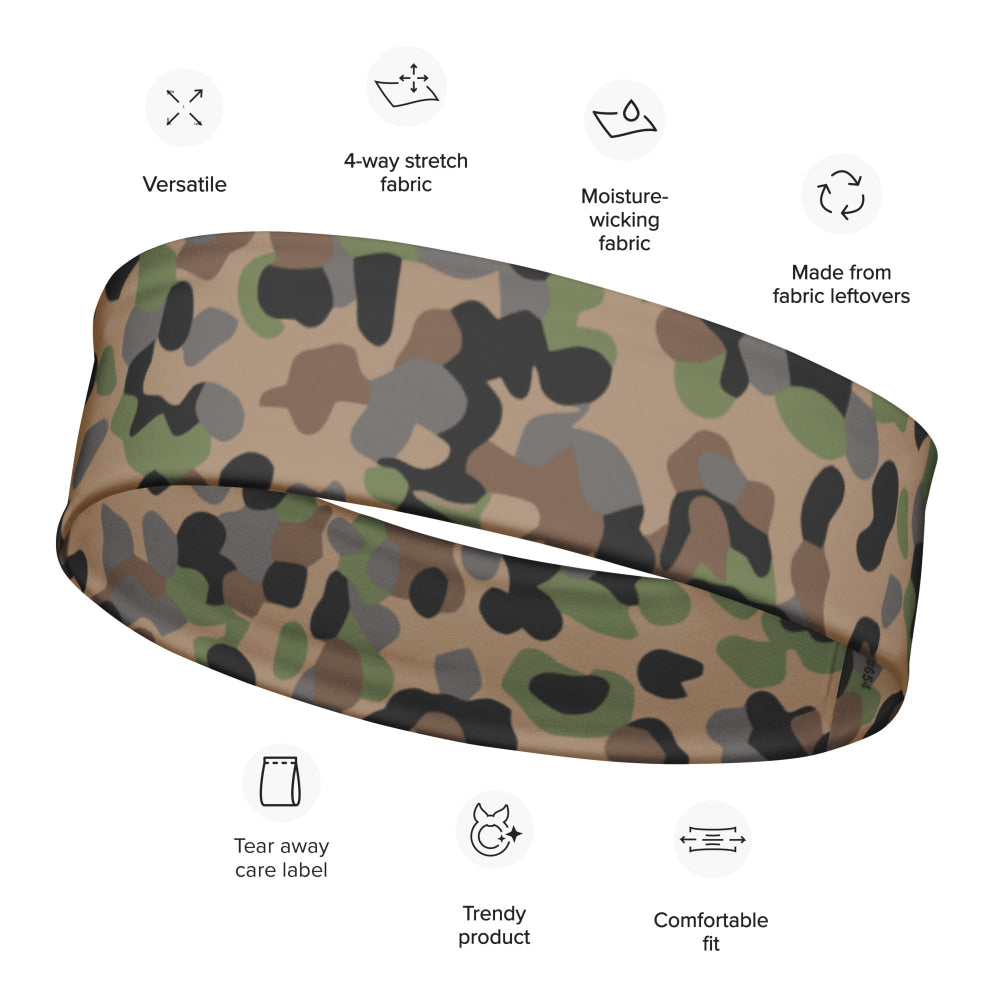 Austrian Pea Dot CAMO Headband