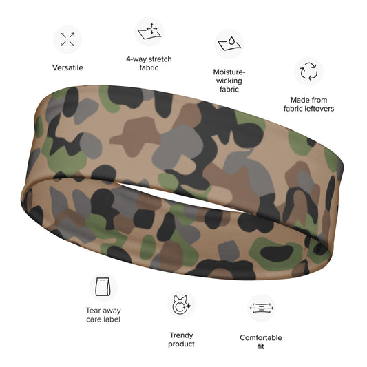 Austrian Pea Dot CAMO Headband - M