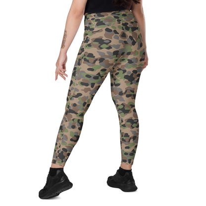 Austrian Pea Dot CAMO Leggings with pockets - Womens With Pockets