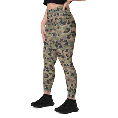 Austrian Pea Dot CAMO Leggings with pockets - Womens With Pockets