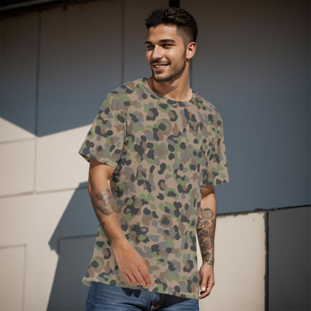 Austrian Pea Dot CAMO Men’s 100% Cotton T-Shirt - Mens