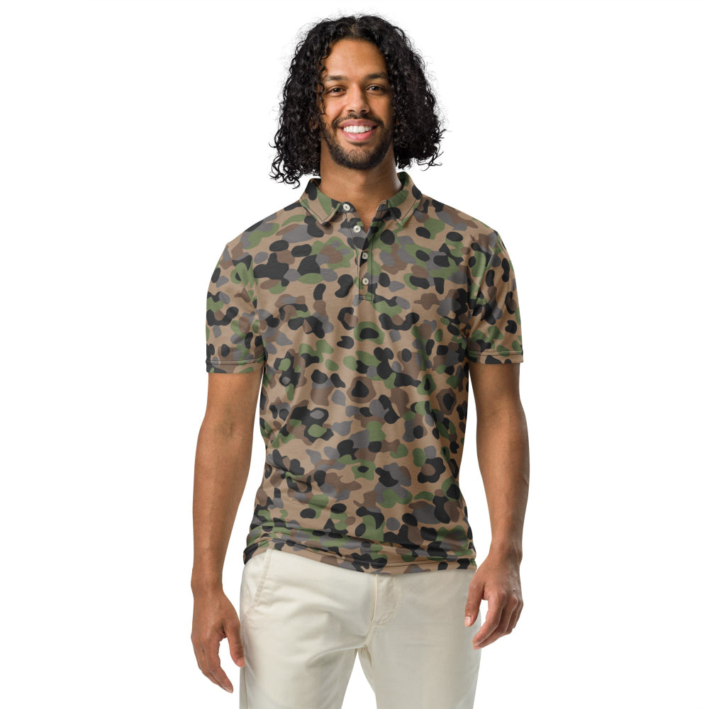 Austrian Pea Dot CAMO Men’s slim fit polo - Mens Slim Fit Polo