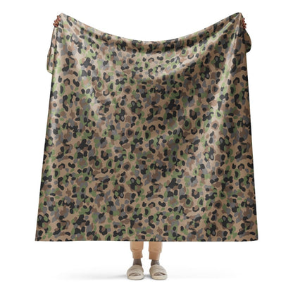 Austrian Pea Dot CAMO Sherpa blanket - 60″×80″