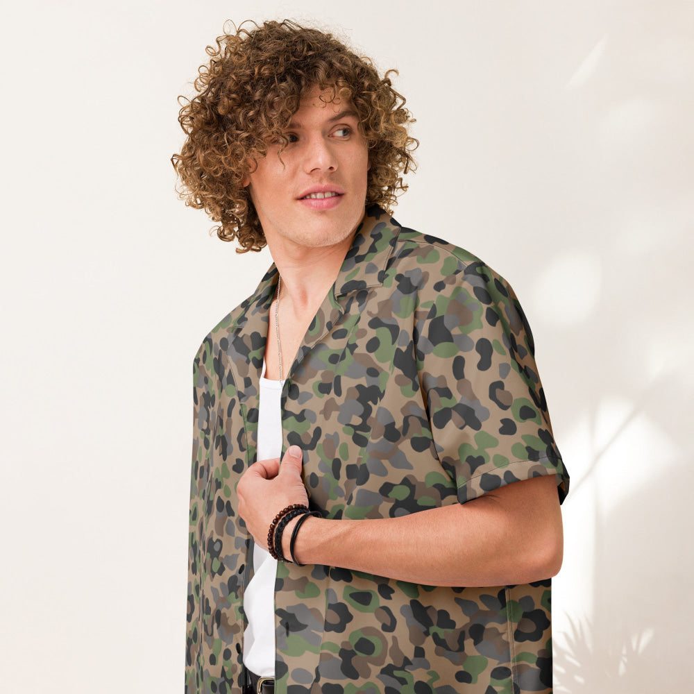 Austrian Pea Dot CAMO Unisex button shirt - Button Shirt