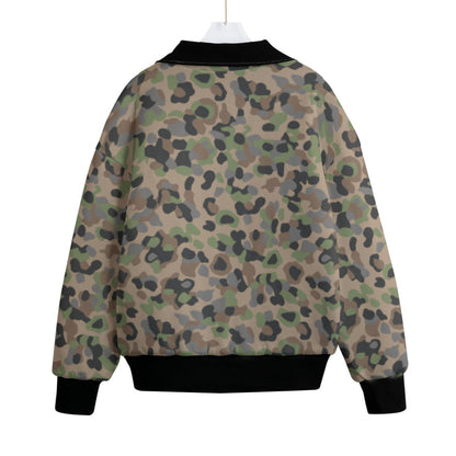 Austrian Pea Dot CAMO Unisex Fleece Knitted Bomber Jacket