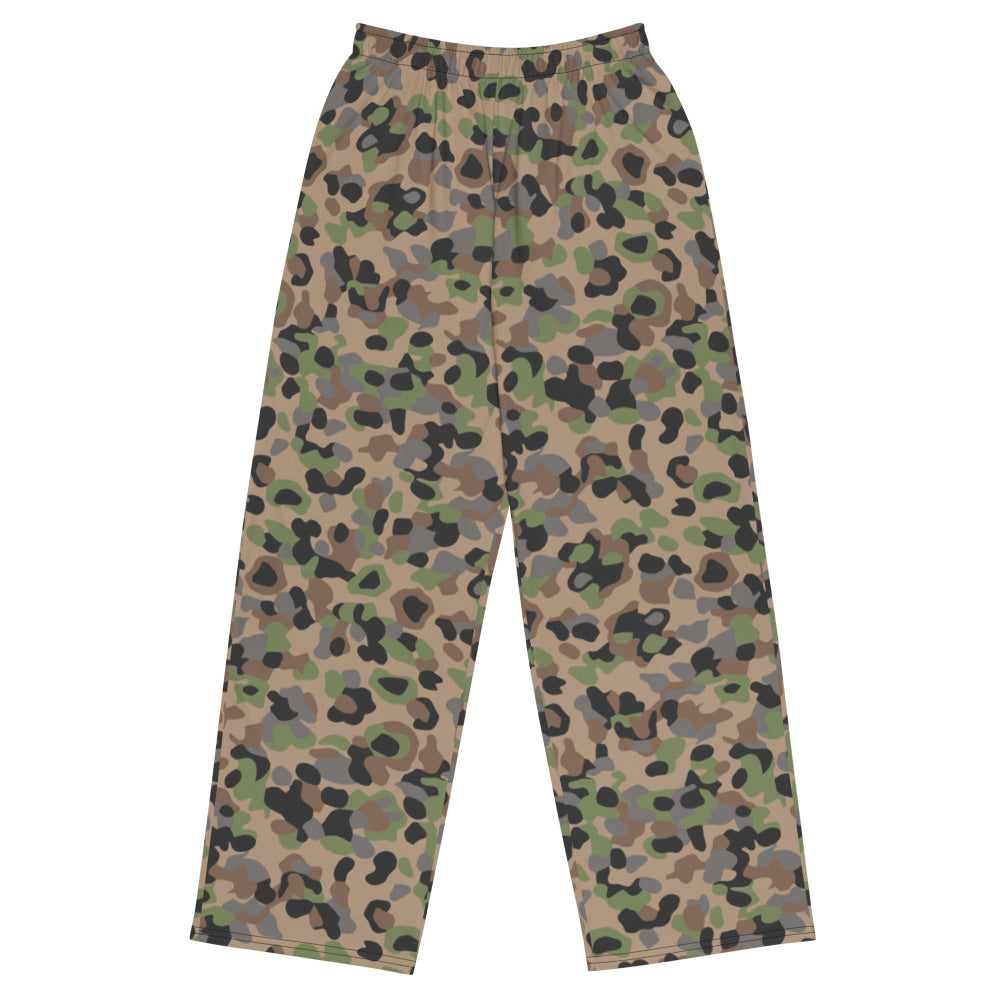 Austrian Pea Dot CAMO unisex wide-leg pants - 2XS - Unisex Wide-Leg Pants