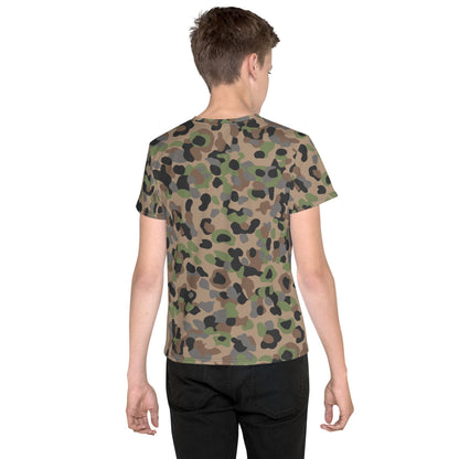 Austrian Pea Dot CAMO Youth crew neck t-shirt - Crew Neck T-shirt