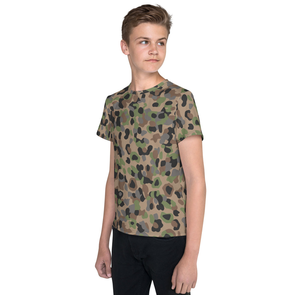 Austrian Pea Dot CAMO Youth crew neck t-shirt - Crew Neck T-shirt