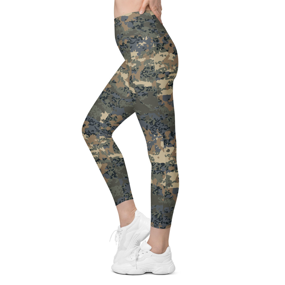 Austrian Tarnanzug CAMO Leggings with pockets - Womens With Pockets