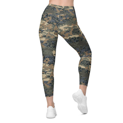 Austrian Tarnanzug CAMO Leggings with pockets - Womens With Pockets