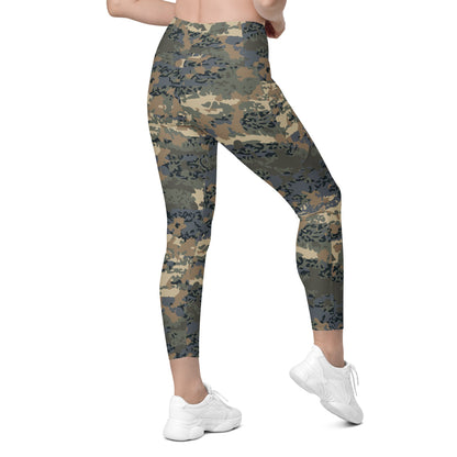 Austrian Tarnanzug CAMO Leggings with pockets - Womens With Pockets