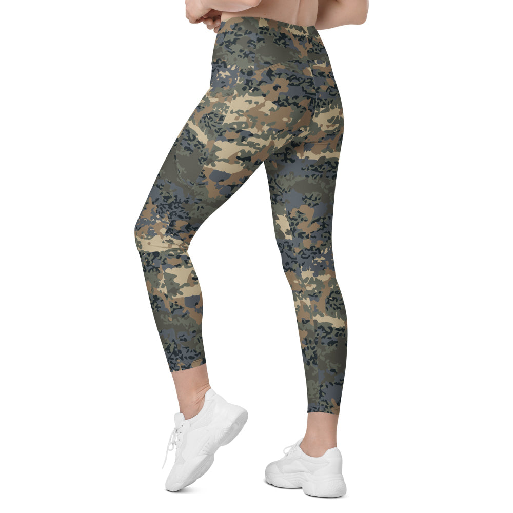 Austrian Tarnanzug CAMO Leggings with pockets - Womens With Pockets