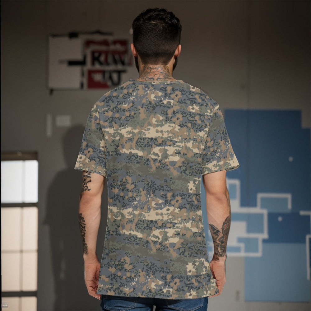 Austrian Tarnanzug CAMO Men’s 100% Cotton T-Shirt - Mens