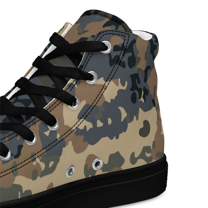 Austrian Tarnanzug CAMO Men’s high top canvas shoes - Mens High Top Canvas Shoes