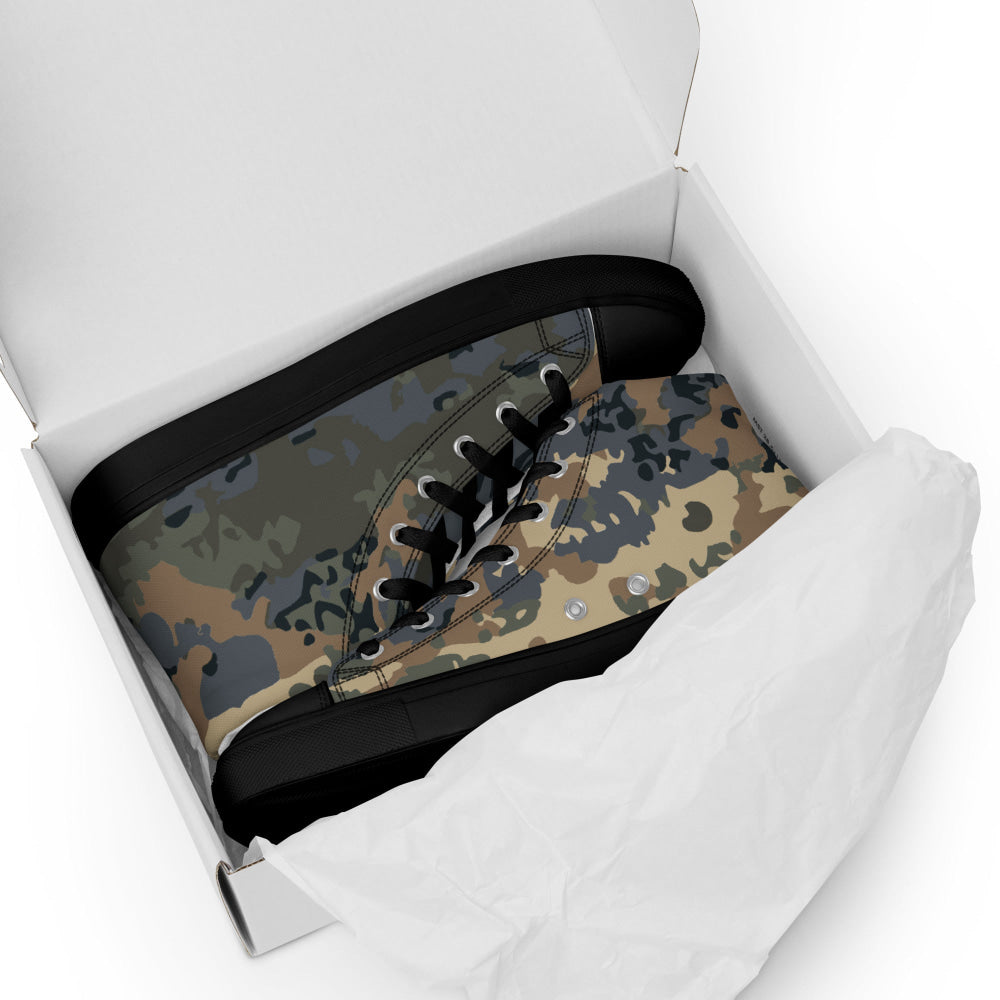 Austrian Tarnanzug CAMO Men’s high top canvas shoes - Mens High Top Canvas Shoes